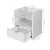 Artiss FARA White Bedside Table with 1 Drawer & Shelf, 15mm LDF Board, Solid Construction, Easy Clean, 37x34x45cm