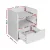 Artiss 2X FARA Bedside Table 1 Drawer with Shelf, 15mm LDF Board, White, Rounded Corners, 37x34x45cm,