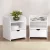 Artiss 2X FARA Bedside Table 1 Drawer with Shelf, 15mm LDF Board, White, Rounded Corners, 37x34x45cm,