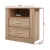 Artiss TARA Oak Bedside Table - 2 Drawers, Shelf, Sturdy Design, Anti-Scratch, Easy Assembly for Modern Homes