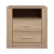Artiss TARA Oak Bedside Table - 2 Drawers, Shelf, Sturdy Design, Anti-Scratch, Easy Assembly for Modern Homes