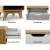Artiss Iker Bedside Table 1 Drawer with Shelf, White and Oak, 15mm Particle Board, Splayed Legs, 50x39.5x46.5