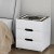 Artiss Smart Bedside Table with 3 Drawers, Wireless Charging, LED, Tempered Glass, 48.5x40x55cm, White Artiss Smart Bedside Table with 3 Drawers, Wireless Charging, LED, Tempered Glass, 48.5x40x55cm, White
