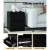 Artiss Pepe Bedside Table Black - 2 Drawers, 15mm Particle Board, Modern Handle-less Design, 40x39.5x50cm, Easy Assembly