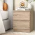 Artiss Bedside Table, Particle Board, 40x39.5x50cm, Oak, 2 Drawers, Modern Handle-less Design, Easy Assembly