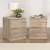 Artiss Pepe 2x Bedside Table 2 Drawers, 15mm Particle Board, Handle-less, Oak Finish, 40x39.5x50cm, Modern