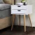 Artiss Bedside Table, Particle Board, White, 40x30x60cm - Scandinavian Style, 2 Drawers, Easy Assembly