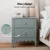 Artiss Green Bedside Table with 2 Drawers - MDF, 40x30x50cm, Easy-Clean, Anti-Tip, Ideal for Bedroom & Living Spaces
