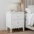 Artiss White Bedside Table with 2 Drawers, MDF Material, 40x30x50cm, Easy Clean, Anti-Tip Kit, Ideal for Bedrooms