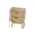 Artiss Rattan Bedside Table with 2 Drawers, Solid Wood Legs, 40x30x54cm, Boho Style, Easy Assembly, Oak Finish