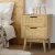 Artiss Rattan Bedside Table with 2 Drawers, Solid Wood Legs, 40x30x54cm, Boho Style, Easy Assembly, Oak Finish