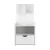 Artiss EVERMORE White Bedside Table - 1 Drawer, 4-Tier Shelf, E1 Particle Board, 36.5x30x75cm, Stylish & Durable