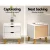 Artiss Anders White Bedside Table - 2 Drawers, Solid Rubber Wood Legs, Particle & MDF Board, 48x39x51cm