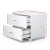 Artiss Bedside Table with 2 Drawers, MDF, High Gloss White, 59x40x51cm - Modern Design, Ample Storage, Easy Assembly
