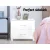 Artiss Bedside Table with 2 Drawers, MDF, High Gloss White, 59x40x51cm - Modern Design, Ample Storage, Easy Assembly