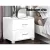 Artiss Bedside Table with 2 Drawers, MDF, High Gloss White, 59x40x51cm - Modern Design, Ample Storage, Easy Assembly
