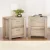 Artiss Maxi 2x Bedside Tables with 2 Drawers, Thick Pine Look, 48x39x53cm, Modern Storage Nightstands, Beige