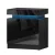 Artiss COLEY Black LED Bedside Table Set of 2 with 16-Colour Lights, 2 Drawers, Lift-up Storage, Particle Board & MDF