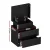 Artiss COLEY Black LED Bedside Table Set of 2 with 16-Colour Lights, 2 Drawers, Lift-up Storage, Particle Board & MDF
