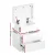 Artiss COLEY White LED Bedside Table Set of 2 - 16-Colour Lights, 2 Drawers, Lift-up Storage, Particle Board & MDF, 45x