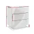 Artiss 2x LED Bedside Tables - 3 Drawers, 16 Colours, High-Gloss UV Finish, Modern White Design, 53x35x60cm,