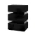 Artiss LUMI Black LED Bedside Tables 2x - 3 Drawers, 16 Colours, Particle Board & Acrylic Glass, 45x35x67cm,