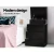 Artiss COLEY Black LED Bedside Table - 3 Drawers, Customisable Colours, Modern Design, Ample Storage, Easy Assembly