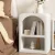 Artiss ARCHED White Bedside Table - Stylish Arched Design, E1 MDF, Textured Finish, 2 Shelves, 40x31x55cm, Easy Assembly