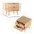 Artiss Bedside Table 2 Drawers, Pine Wood, 50x40x50cm, Scandinavian Design, Anti-Slip, Ample Storage, Easy Assembly