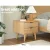 Artiss Bedside Table 2 Drawers, Pine Wood, 50x40x50cm, Scandinavian Design, Anti-Slip, Ample Storage, Easy Assembly