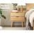 Artiss Bedside Table 2 Drawers, Pine Wood, 50x40x50cm, Scandinavian Design, Anti-Slip, Ample Storage, Easy Assembly