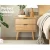 Artiss Bedside Table 2 Drawers, Pine Wood, 50x40x50cm, Scandinavian Design, Anti-Slip, Ample Storage, Easy Assembly