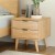 Artiss Bedside Table 2 Drawers, Pine Wood, 50x40x50cm, Scandinavian Design, Anti-Slip, Ample Storage, Easy Assembly