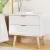 Artiss Bedside Table with 2 Drawers, White, Pine Legs, 50x40x50cm - Durable, Stylish, Easy Assembly, 1-Year Warranty