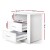 Artiss TARA White Bedside Table - 2 Drawers & Shelf, Modern Design, Ample Storage, Easy Assembly, Anti-Scratch Finish Artiss TARA White Bedside Table - 2 Drawers & Shelf, Modern Design, Ample Storage, Easy Assembly, Anti-Scratch Finish