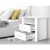 Artiss 2 x Bedside Table with 2 Drawers and Shelf, White, 15mm Particle Board, 51.5x39.5x54cm, Modern Artiss 2 x Bedside Table with 2 Drawers and Shelf, White, 15mm Particle Board, 51.5x39.5x54cm, Modern