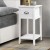 Artiss Thyme Vintage Bedside Table - White, 18mm Paulownia Wood, Smooth Drawer, No Assembly, Eco-Friendly Finish