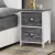 Artiss Sage Bedside Table Set of 2 - 18mm Paulownia Wood & MDF, Vintage Grey, 38x28x45.5cm, Smooth Drawers Artiss Sage Bedside Table Set of 2 - 18mm Paulownia Wood & MDF, Vintage Grey, 38x28x45.5cm, Smooth Drawers
