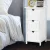 Artiss Bedside Table Bathroom Storage Cabinet 3 Drawers White, Solid Paulownia Wood, 30x30x64cm, Fully Assembled