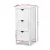 Artiss Bedside Table Bathroom Storage Cabinet 3 Drawers White, Solid Paulownia Wood, 30x30x64cm, Fully Assembled