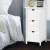Artiss Bedside Table Bathroom Storage Cabinet 3 Drawers White, Solid Paulownia Wood, 30x30x64cm, Fully Assembled