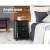 Artiss 2x Bedside Table 3 Drawers Vintage Black, Solid Paulownia Wood, 45x30x62.5cm, Fully Assembled, Retro