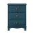 Artiss Bedside Table 3 Drawers Vintage Blue - Solid Paulownia Wood, Metal Handles, No Assembly, 45x30x62.5cm