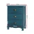 Artiss 2x Bedside Table 3 Drawers Vintage Blue, Solid Paulownia Wood, 45x30x62.5cm, Metal Handles, Pre-Asse