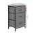 Artiss Grey 3-Drawer Storage Dresser – MDF Tabletop, Metal Frame, 47x30x73cm, Adjustable Feet, Easy Assembly