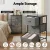 Artiss Grey 3-Drawer Storage Dresser – MDF Tabletop, Metal Frame, 47x30x73cm, Adjustable Feet, Easy Assembly