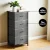 Artiss 4 Drawer Tallboy Chest of Drawers Storage Dresser, Grey, MDF Tabletop, Metal Frame, 47x30x94cm, Modern Style