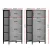 Artiss Set of 2 Grey Tallboy Dressers, 4 Drawer Storage with MDF, Metal Frame, Non-Woven Lining, 47x30x94cm, Easy