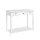 Artiss Console Table, Paulownia Wood & MDF, White, 91x40x80cm, 3 Drawers, French Provincial Style, Vintage Chic Decor