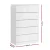 Artiss Chest of Drawers, 6-Drawer, High-Density Particle Board, White, 80x40x121cm, Contemporary Design, Durable Storage